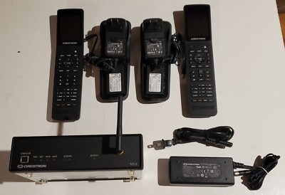 Crestron TSR-302 B Handheld Touch Screen Remote x 2  w/ MC3 Control System 