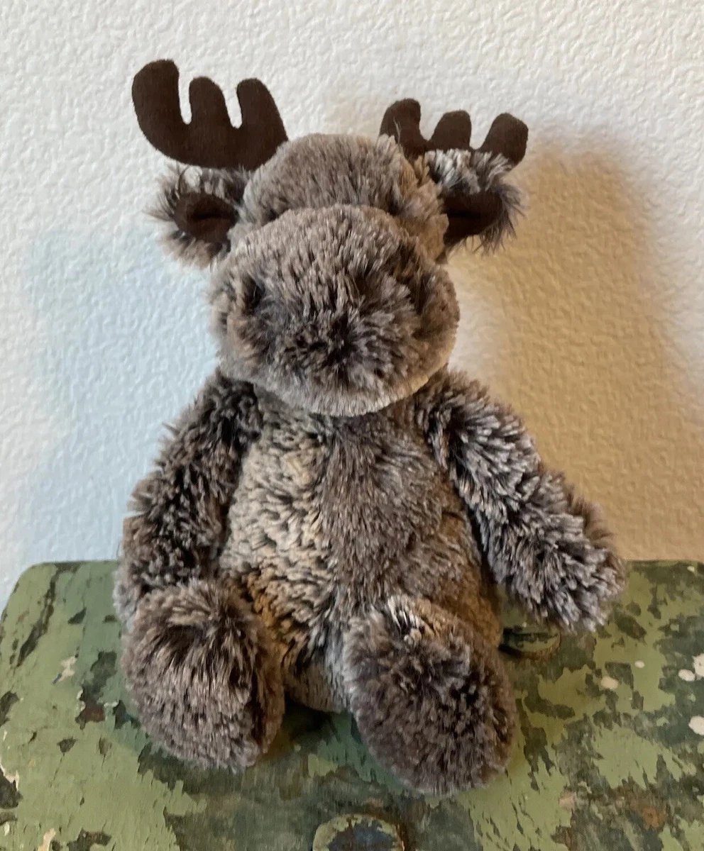 Jellycat Small Bashful Marty Moose New with tags RETIRED 7
