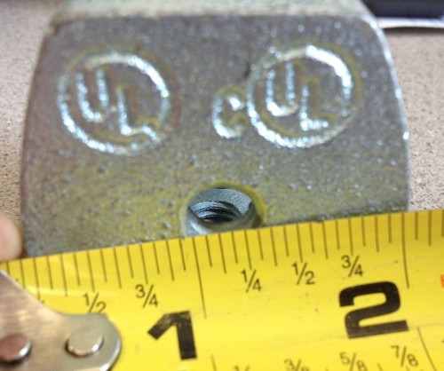 NOS U-Bolt Set Screw Beam Flange C-Clamp Malleable 702 Rod 3/8" Conduit 3/4" (?) - Picture 7 of 9