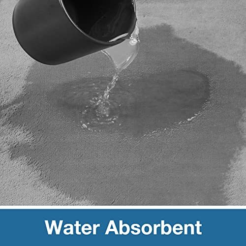 Grey Bath Mat Runner Long Narrow Bathroom Rug Memory Foam Microfiber ...