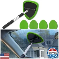 Couslcd Windshield Cleaner Tool - Portable Car Interior Window Cleaning Kit w