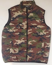 Swiss Tech Performance Gear Camo Puffer Vest Size Large