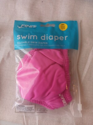 Reusable Swim Diaper - PINK - Large (22-28 lbs or 12-18 mos) - NEW
