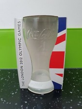 McDonalds Coca Cola Glass The London 2012 Olympic Games New In Box White Band 