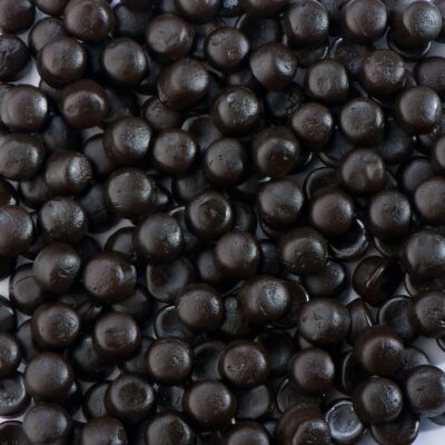 (13,49 EUR/kg) De Bron Zoete Dropbolletjes Süße Lakritz Kugeln Zuckerfrei 1 kg
