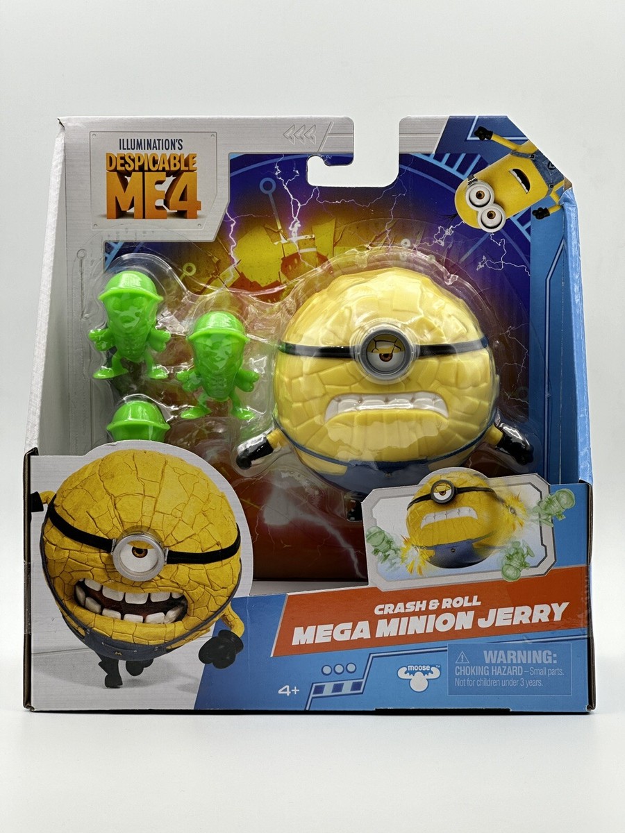 Despicable Me 4 Jerry Mega Minion Crash and & Roll Figure with 3