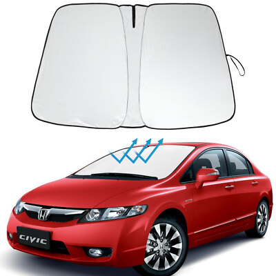 For 2006-2011 Honda Civic Sedan Front Windshield Sun Shade Window UV Block Cover