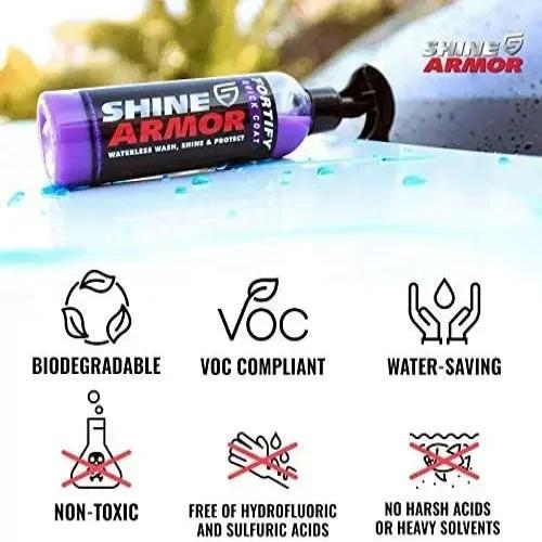New SHINE ARMOR Ceramic Coating Fortify Quick Coat Car Wax Polish Spray - 236Ml - Bild 13 von 24