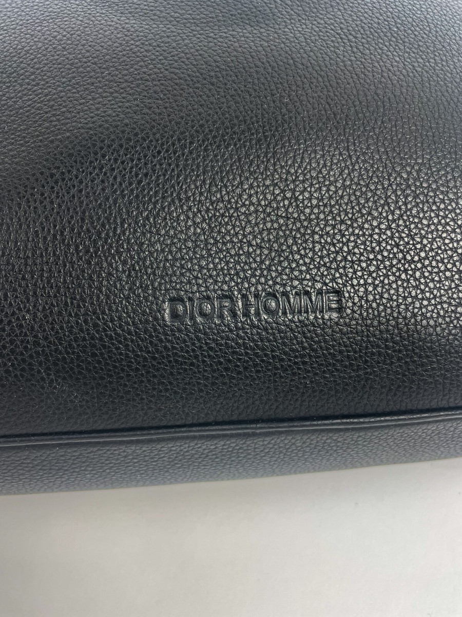 Dior Homme Leather 2-Way Shoulder Hand Bag Black Messenger Dior Homme Leather 2-Way Shoulder Hand Bag Black Messenger