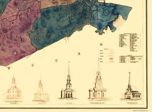 Historic City Map - Roxbury Massachusetts - Boynton 1849 - 23 x 31.00 - Bild 3 von 20