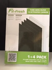 Fil-fresh C535 1+4 Pack Ture HEPA Filter & Activated Carbon OPEN BOX