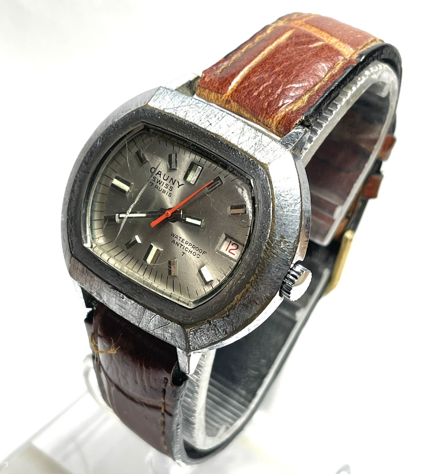 RELOJ DE CABALLERO CAUNY PRIMA 59.5580-FHF ST 974 USADO FUNCIONA ANCHO DE 39.7MM