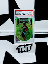 Ja Morant 2020-21 Panini Obsidian Die-Cut Tunnel Vision SP Green Flood PSA 8