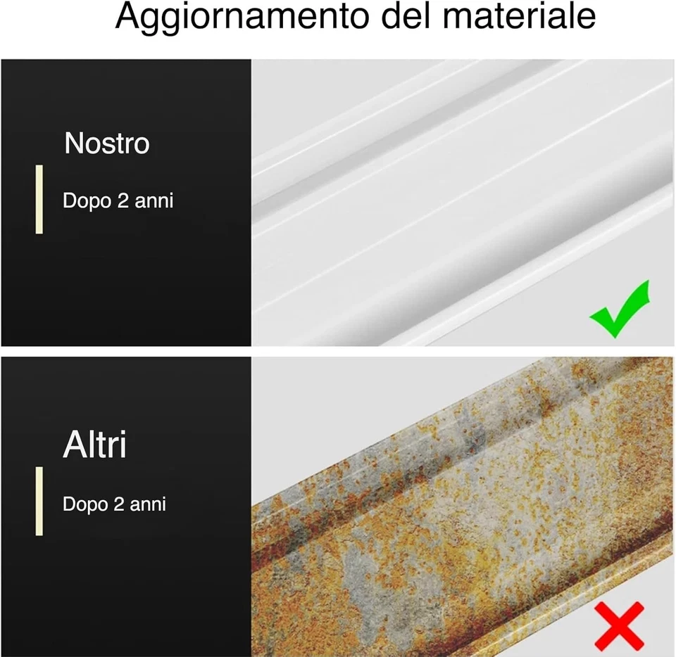 2PEZZI Plafoniera da Soffitto Barra Luminosa LED 72W 3 Tonalità Luce per Interno - Immagine 3 di 4