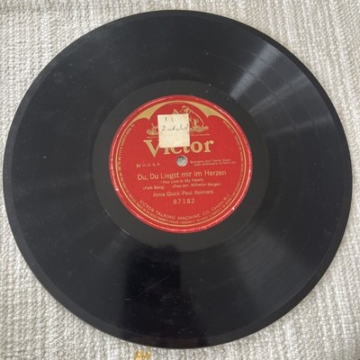 Alama Gluck & Paul Reimers Du, Du Liegst Mir Im Herzen 78 RPM Victor 87182