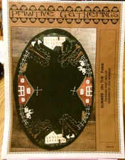 Summer on the Farm Table Mat, Pattern Lisa Bongean - Wool Applique + Embroidery