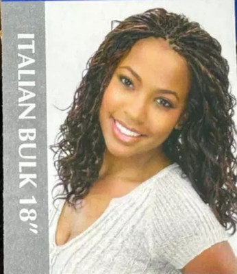 Milky Way 100% Human Hair for Braiding ITALIAN PERM BULK 18 U Choose Color
