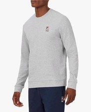 Fila Gray Long Sleeve Crew Neck Athleisure Sporty Lounge Sweatshirt Size XL