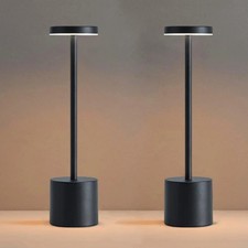 Rechargeable Touch LED Table Lamp 3 Color Dimmable Bedside Desk Light USB