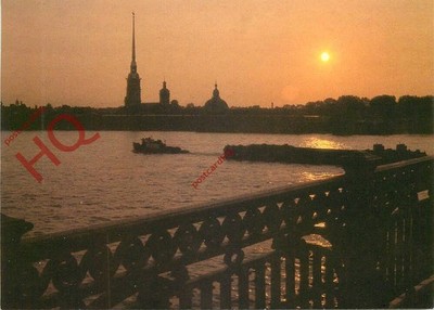 Postcard_ St. Petersburg, Leningrad, White Nights, Aeroflot [Airline Issue]