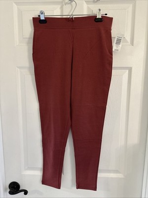 TORRID Brick Red Current Events Full Length Leggings NWT Size1 1X
