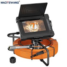 7inch Sewer Pipe Inspection Camera Drain Sewer Pipeline Industrial Endoscope 30m
