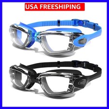 Swim Goggles, 2-Pack Swimming Goggles, Anti Fog, No Leaking For Adult Women M...