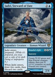 Jadzi, Steward of Fate // Oracle's Gift Foil Rare 055 Secrets of Strixhaven