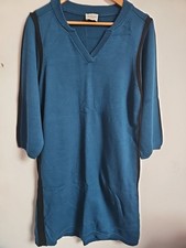 Wickel London Pullover Kleid Strick türkis Midi Größe 12