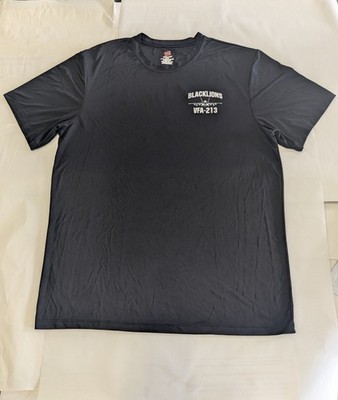 VFA- 213 BlackLions Hanes Dri T Shirt  Black/White Large