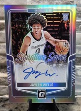 2024-25 Panini Donruss Optic Signature Series Jaylen Wells Prizm Rookie Auto 