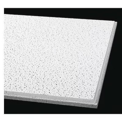 Armstrong 1733A Fine Fissured Ceiling Tile, 24 In W X 48 In L, Angled Tegular,