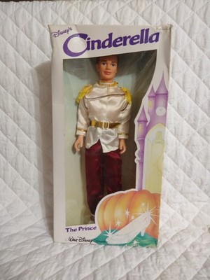 Vintage NRFB Disney's Cinderella The Prince Doll 11.5” By BIKIN W