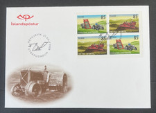AtoZ. Iceland 2008 FDC Set of 2 Agriculture Horse Tractor Bulldozer