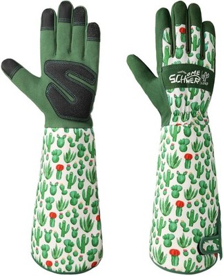 Gardening Gloves Women Rose Pruning Gloves W/ Reinforced Fingertips