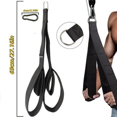 Längenverstellbares Fitnessseil für Trizeps Pushdown und Face Pull Übungen