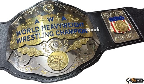 Nuevo Cinturón de Zinc AWA World Heavyweight Wrestling Championship Título 4mm Talla Adulto - Imagen 6 de 8