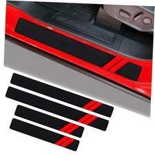 4 PCS Door Sill Decal Protectors Anti-Scratch Car Door Sill Protection Strip