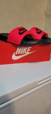 Nike Benassi JDI Just Do It Slides Sandals Slippers Red Black Size 13