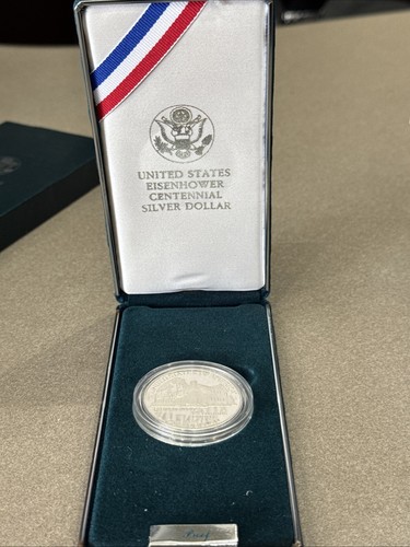 United States Mint Eisenhower Centennial Silver Dollar 1990 Proof US Mint OGP - Picture 4 of 5