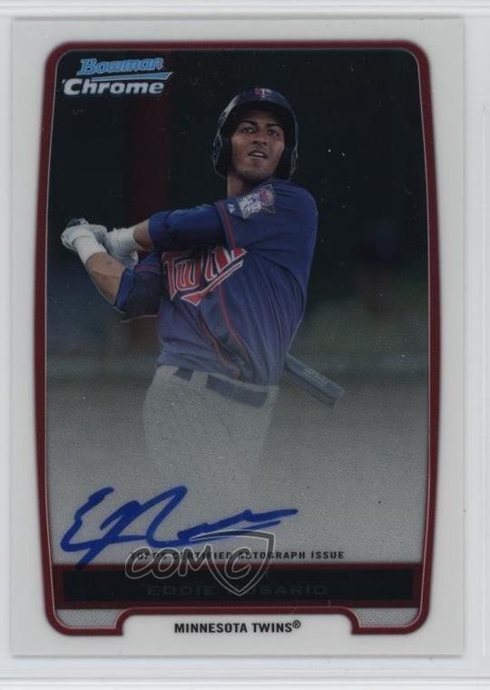 2012 Bowman Chrome Prospects Auto Eddie Rosario #BCP9 Auto p8v