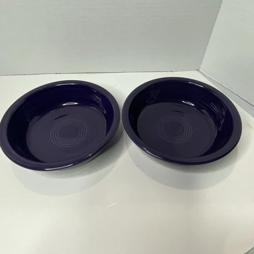 Fiesta Ware Plum Dark Purple Fruit Bowls 6.5”