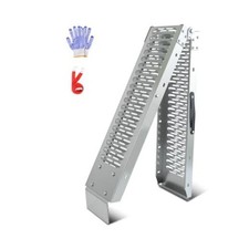 67" Folding Motorcycle Ramp, 480 lbs Capacity Steel Bike Ramp for Truck, Anti