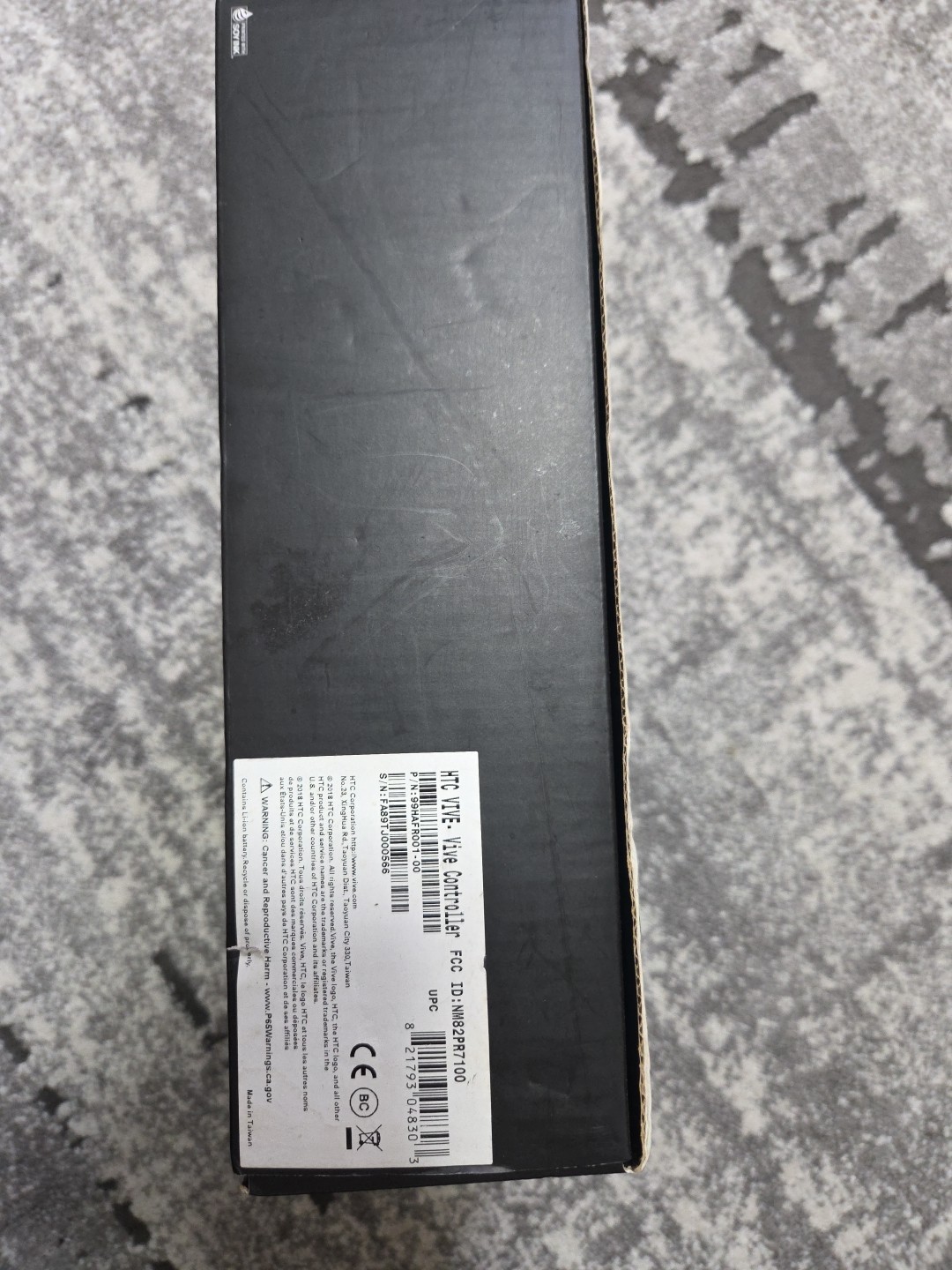 HTC Vive Virtual Reality VR Wand Controller Model Tested Working Communicating 