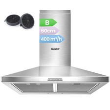 COMFEE Cappa Aspirante 60 cm PYRA17SS 60 Acciaio Inossidabile Cappa Cucina con