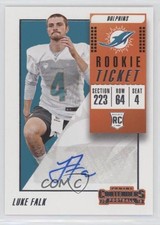 2018 Panini Contenders Rookie Ticket/Rookie Ticket Variation Luke Falk Auto 8k4