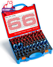 66 Nut And Bolt Thread Checker With Storage Box, Thread Checker Measuring