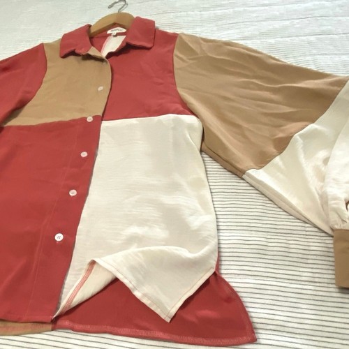 Ghospell Shirt Sister Jane Oversized Western Boho Balloon Sleeve Womens Small - 第 4/7 張圖片
