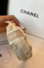 CHANEL Cream Beige White Ivory Pearl Headband W Box