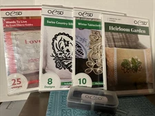 Lot Of 4 OESD Embroidery Design CDs; USB *New*